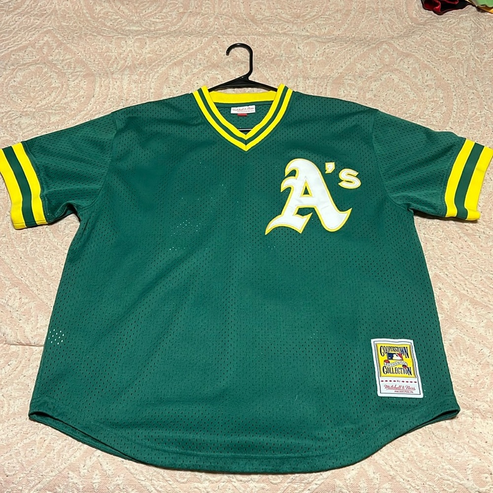 XL Mitchell and Ness Oakland A’s Jersey